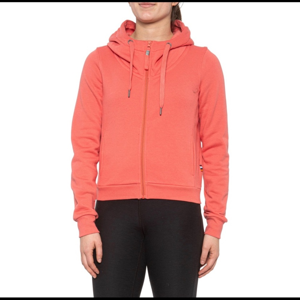 NWT Women’s Crop Hoodie Coral M